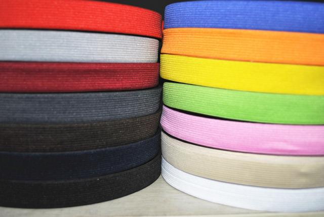 针织松紧带 扁松紧 弹力带 彩色松紧带 2cm宽14色 30米/卷