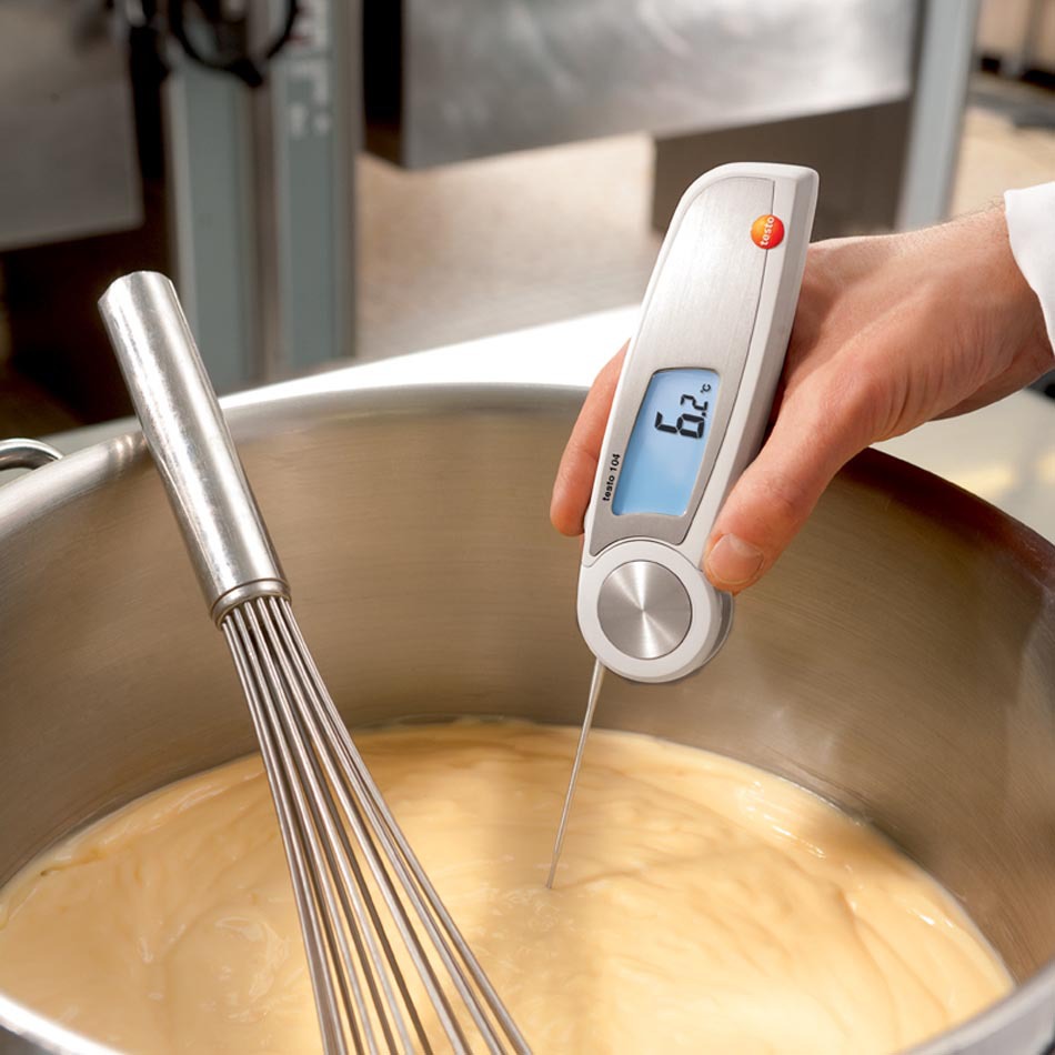 含税原装正品食品中心温度计德国德图104温度计可折叠式厨房
