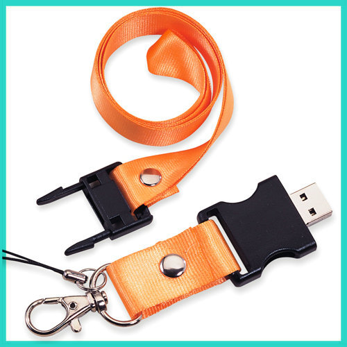 批发挂绳u盘 涤纶吊绳u盘 usb礼品u