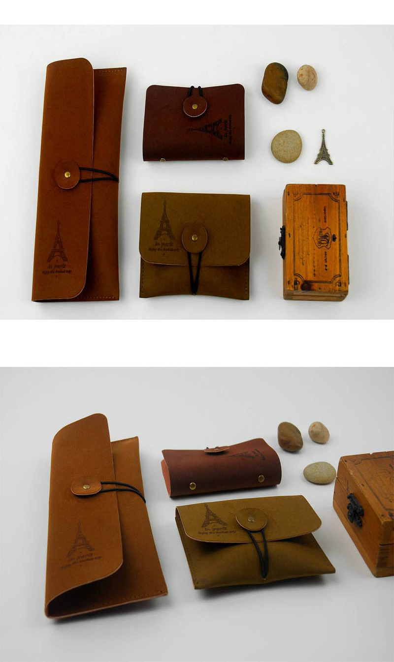 韩国创意复古笔袋 大容量经典文具袋 绒皮韩版文具包 批发