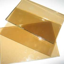 厂家直接供应5mm金茶镀膜玻璃金茶玻璃可出口