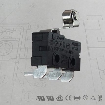 微动开关侧端子kw4as系列电动推杆微动开关