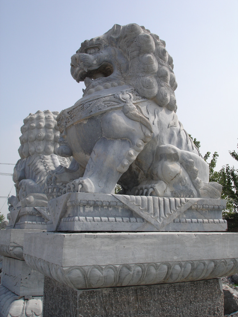 供应 镇府门狮石雕 加工制造北京狮 国狮 仿古石狮