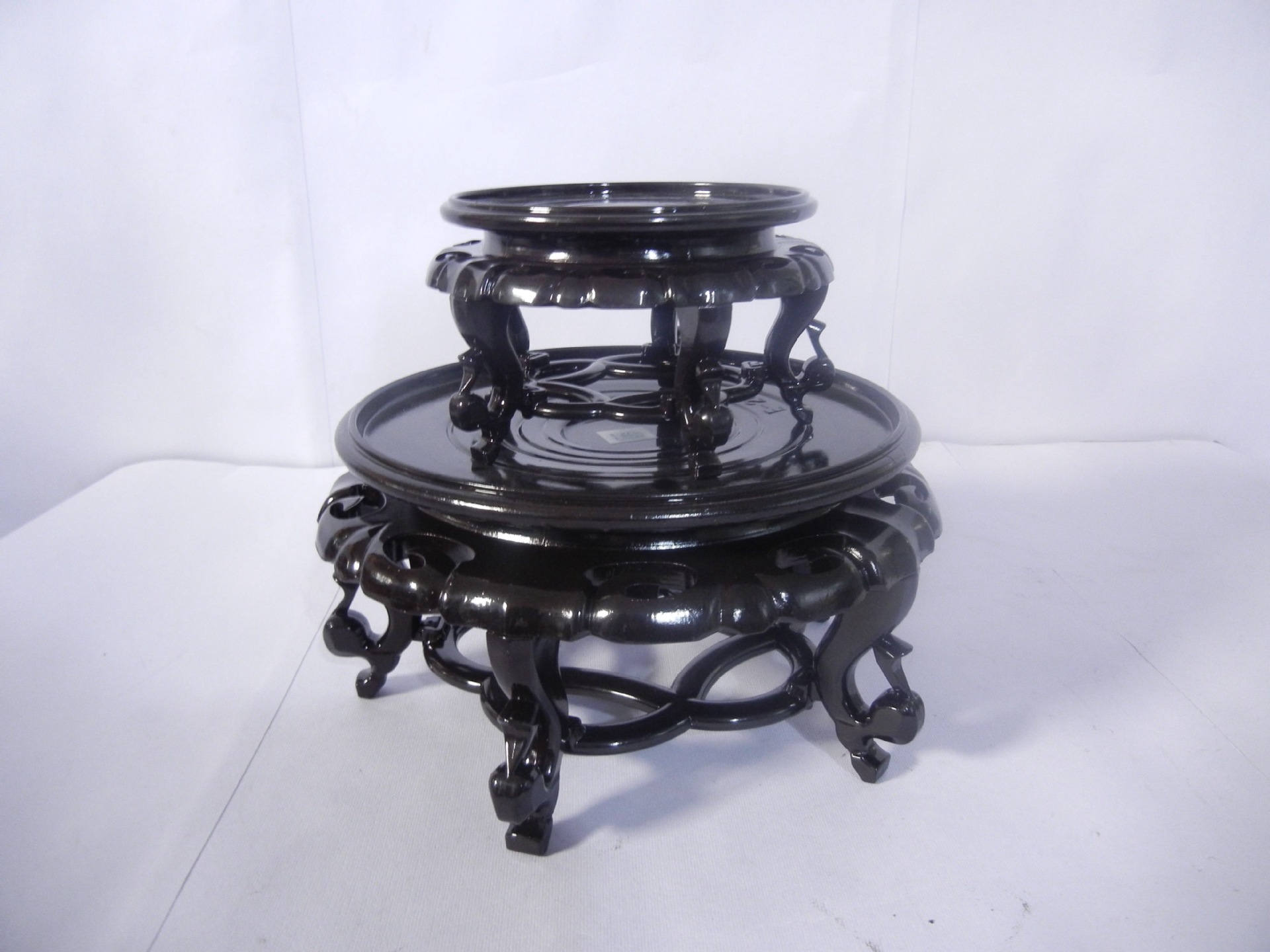 塑料仿古花架花盆底座水培花卉底座花瓶底座鱼缸底座【12种尺寸】