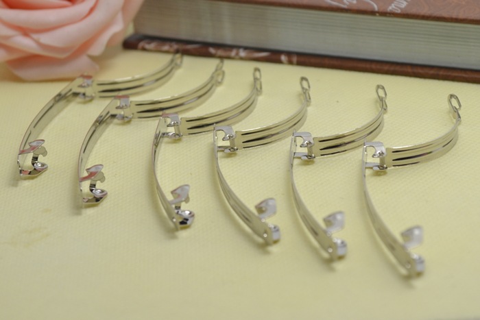 直销clipparis发饰发夹8cm细款一字马尾自动弹簧夹顶夹