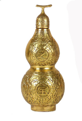 热销纯铜八卦葫芦 镇宅太极葫芦 招财太极铜葫芦摆件 化煞祛病