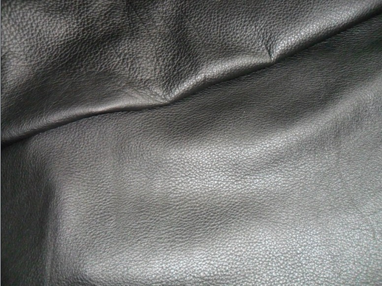 头层真皮 黑色牦牛皮 水染自然摔纹牛皮