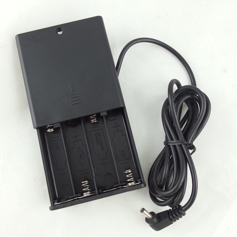 4节带开关盖塑料电池盒 小型移动电源盒 适用于本店所有闹钟