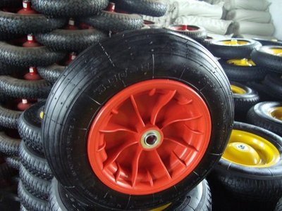 充气橡胶轮胎 充气橡胶轮子 手推车轮子 3.50-8