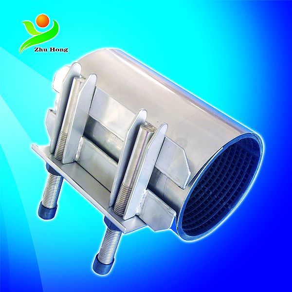 供应管道抢修抱箍 不锈钢板式修补器 管道快速堵漏抢修节