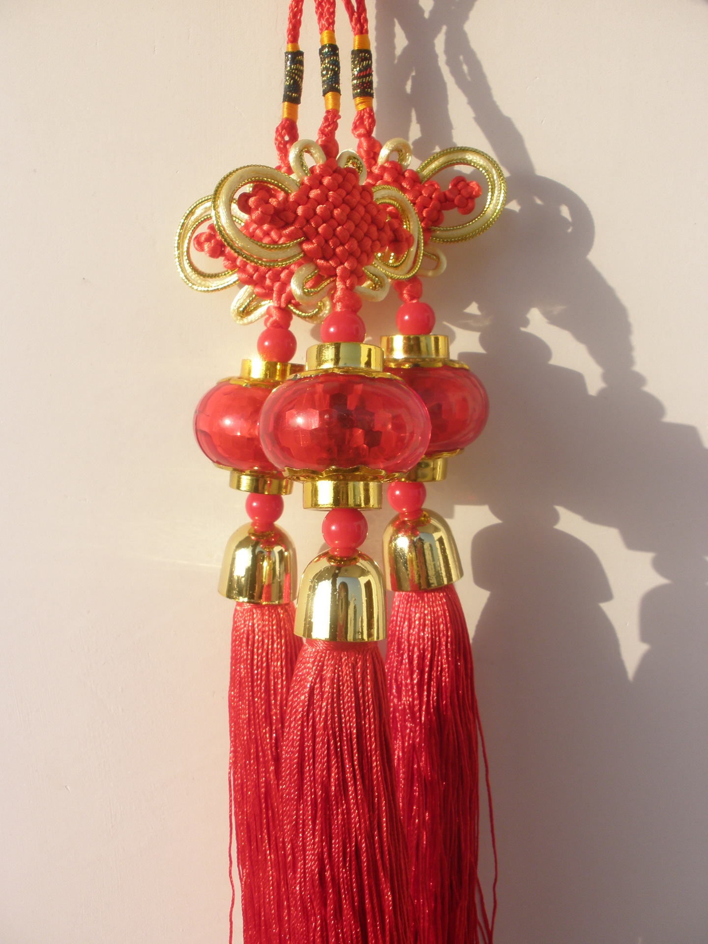 喜庆红灯笼七彩闪灯汽车挂件 饰品 工艺礼品