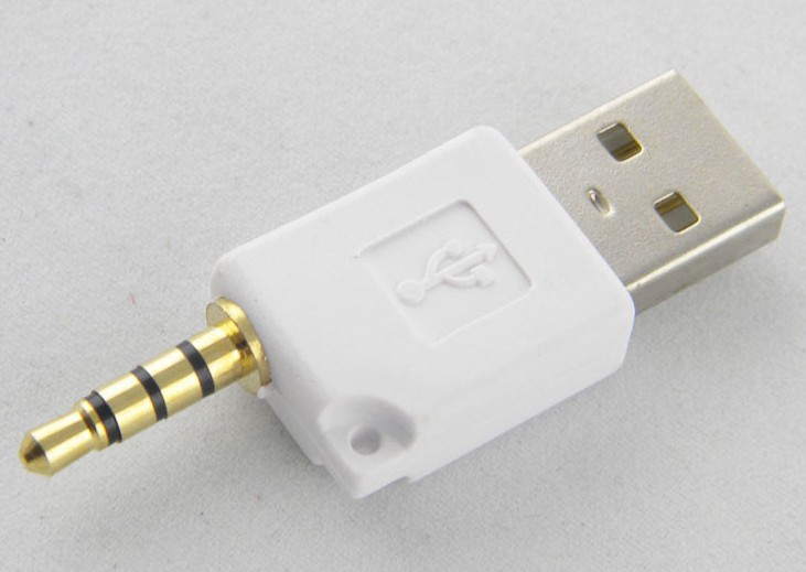 usb转音频插头公 蓝牙耳机充电 mp3数据 转换头 3.