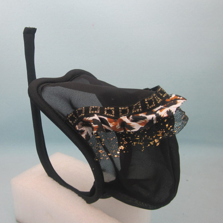 专业生产 情趣男女c字裤 黑色网纱男c字裤