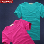 情侣韩版男装 女士短袖t恤 半袖打底衫潮糖果色 微信网店代理363