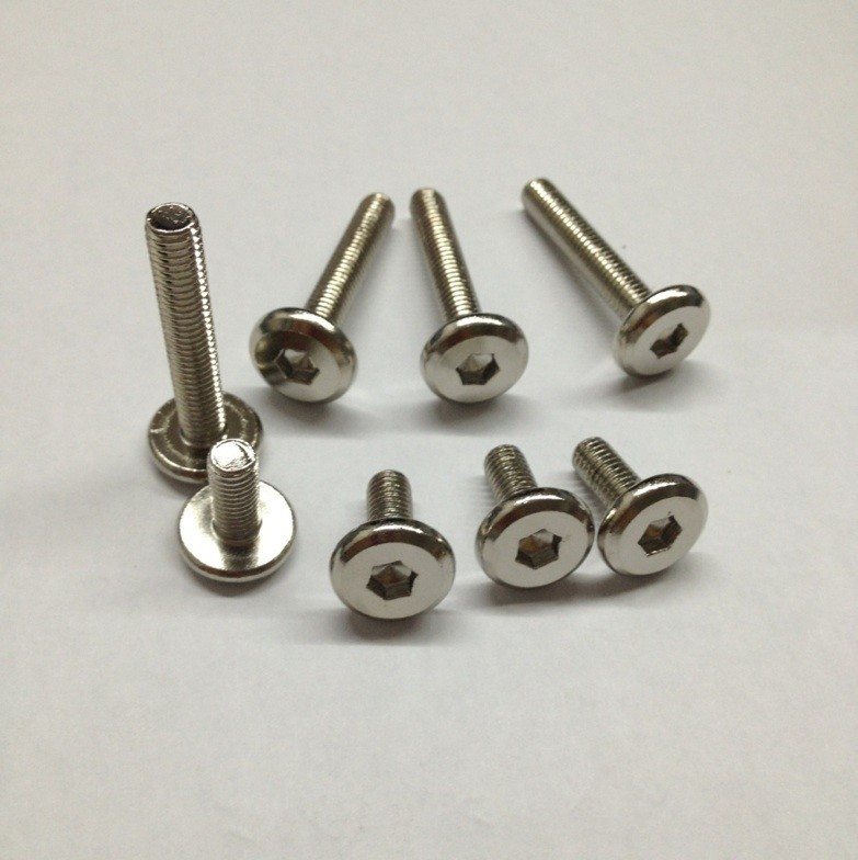 厂家直销:304不锈钢平头内六角螺丝钉,平头倒边内五角螺丝钉