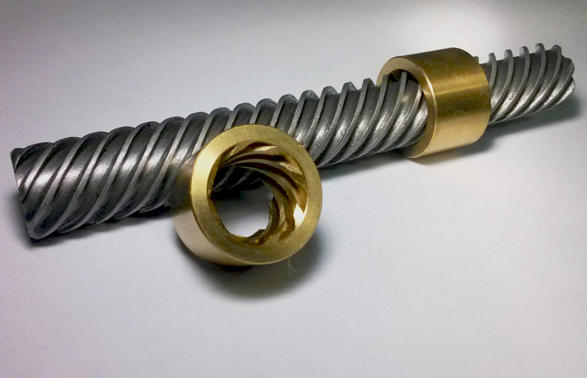 7七头蜗杆螺纹赛钢塑料 七头八头赛钢蜗杆加工 cd螺纹加工