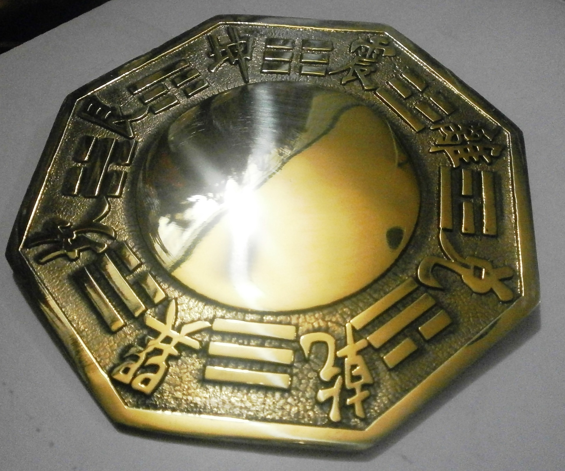 批发销售 纯铜阴阳八卦凸镜 直径12.3cm白云观八角八卦铜镜