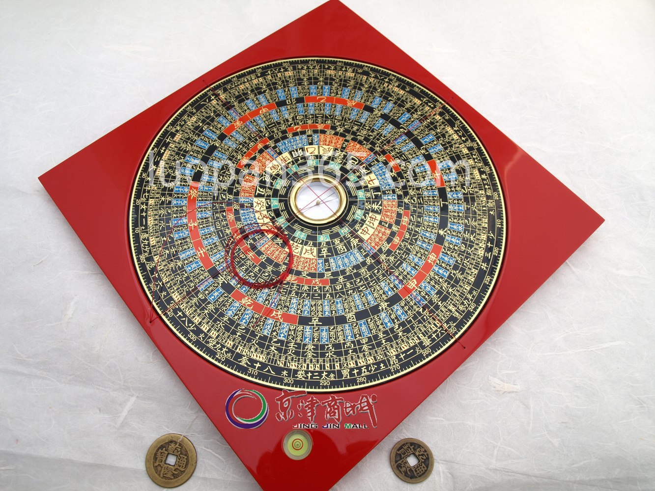 风水罗盘 金玉堂8吋6新三合盘19层26cm 专业罗庚