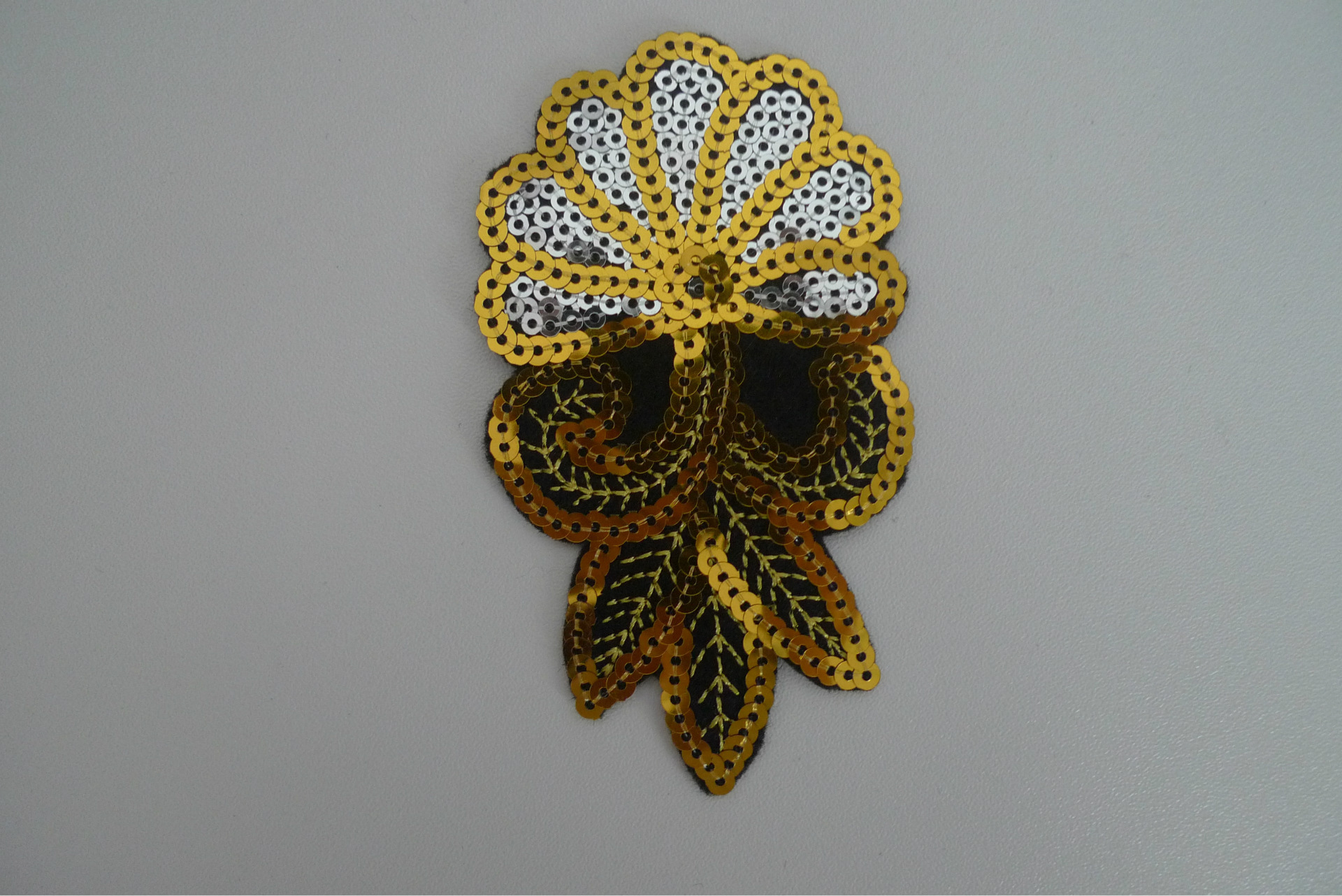 数字图案 珠片绣 亮片绣