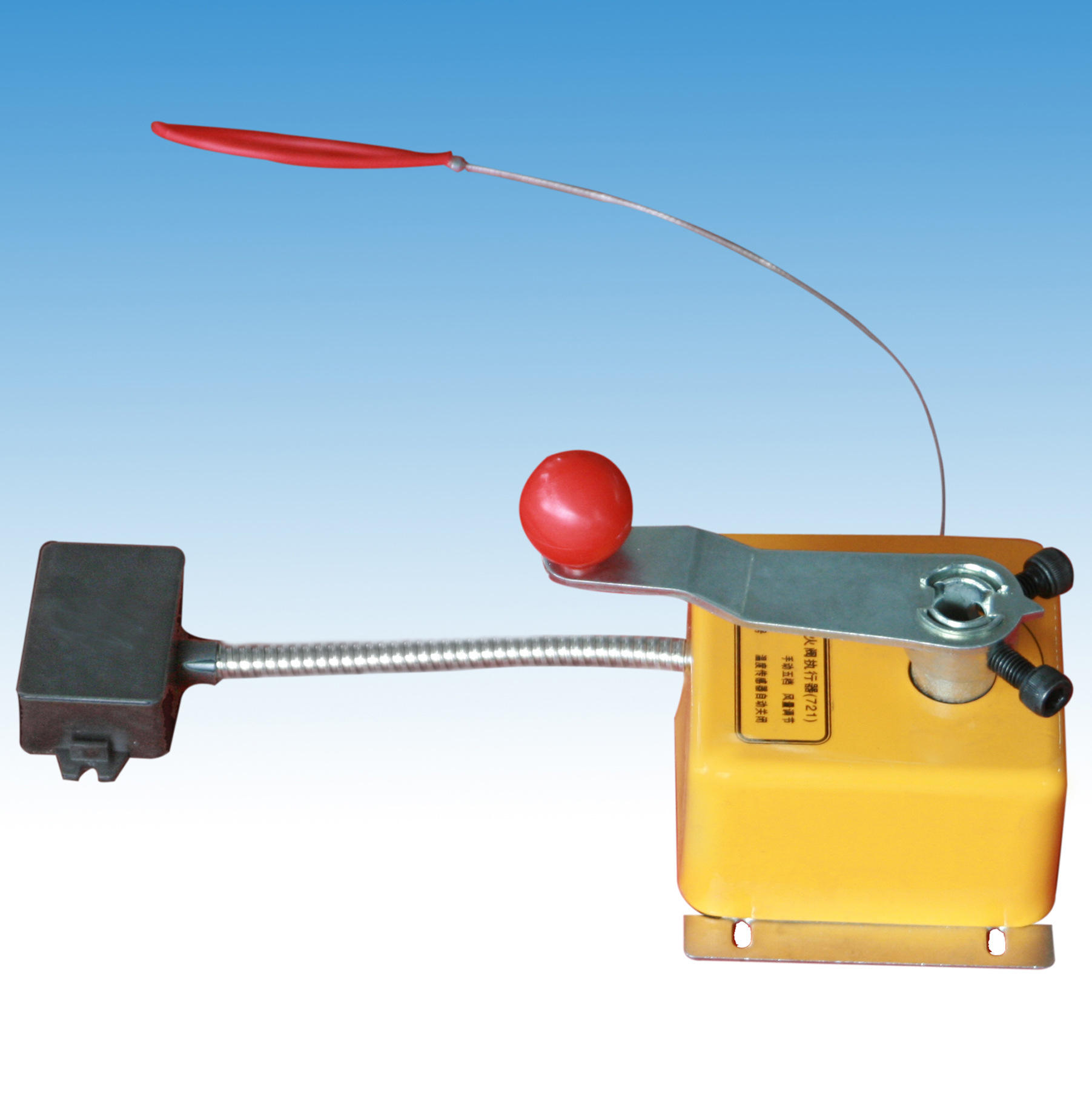 顺欣厂家sfw-721手动防烟防火阀执行机构五档风量调节手拉绳关闭