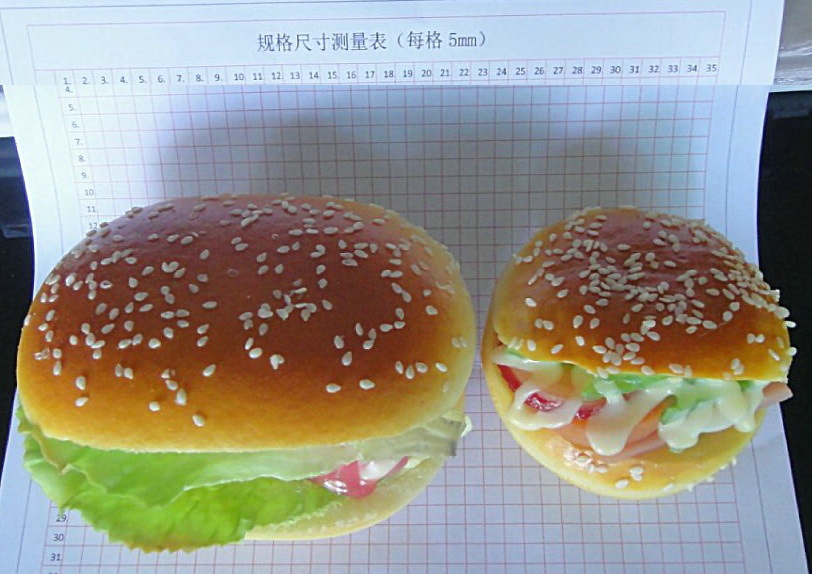 大开口汉堡包冰箱贴 肯德基麦当劳餐饮业促销品推荐创意食品模型