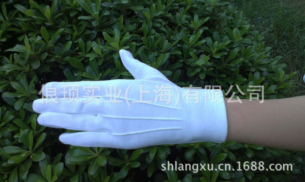 阅兵白手套_高档礼仪防滑胶点白手套 驾驶安检