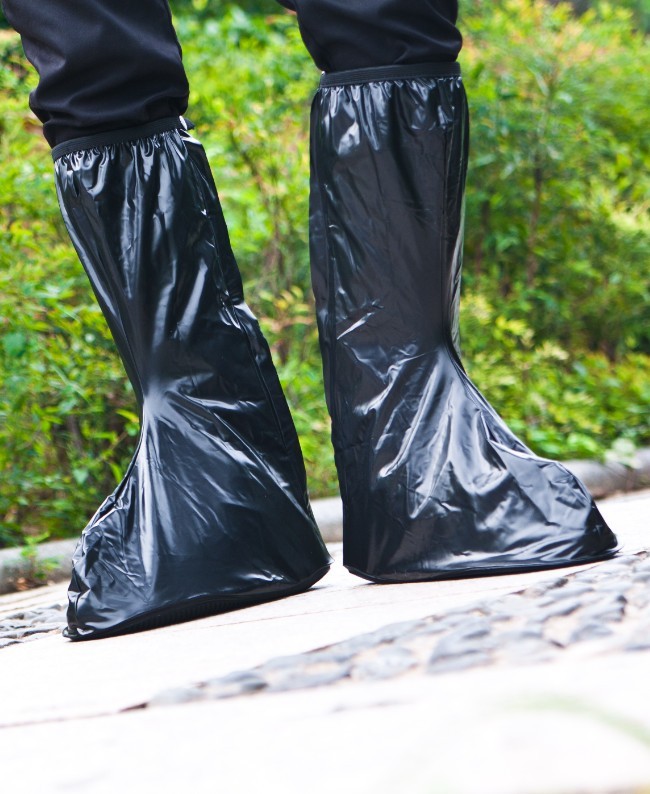 防雨鞋套 防滑防水雨具 男式高筒鞋套 高帮鞋套 男款雨鞋