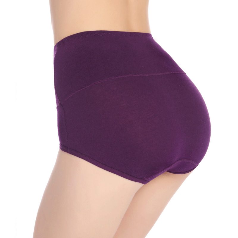 Women's plus Size Cotton Underwear High Waist Fattening Women's Underwear Pure Cotton Briefs Factory Wholesale