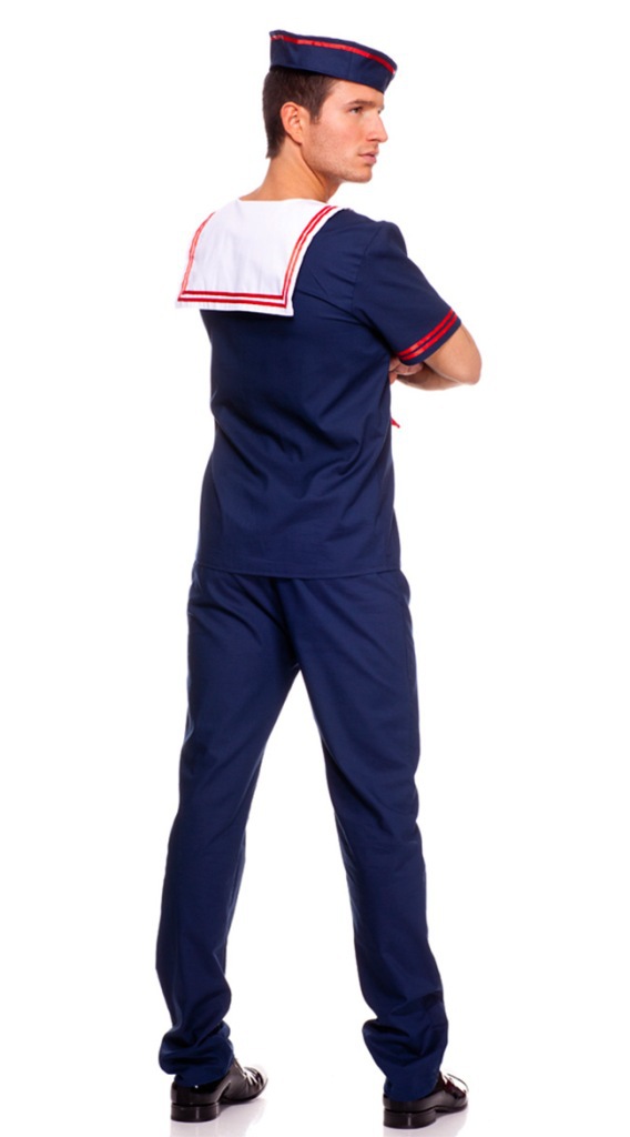 男夜店派对服蓝色海军服 万圣节cosplay游戏服情侣 装n套水手服情