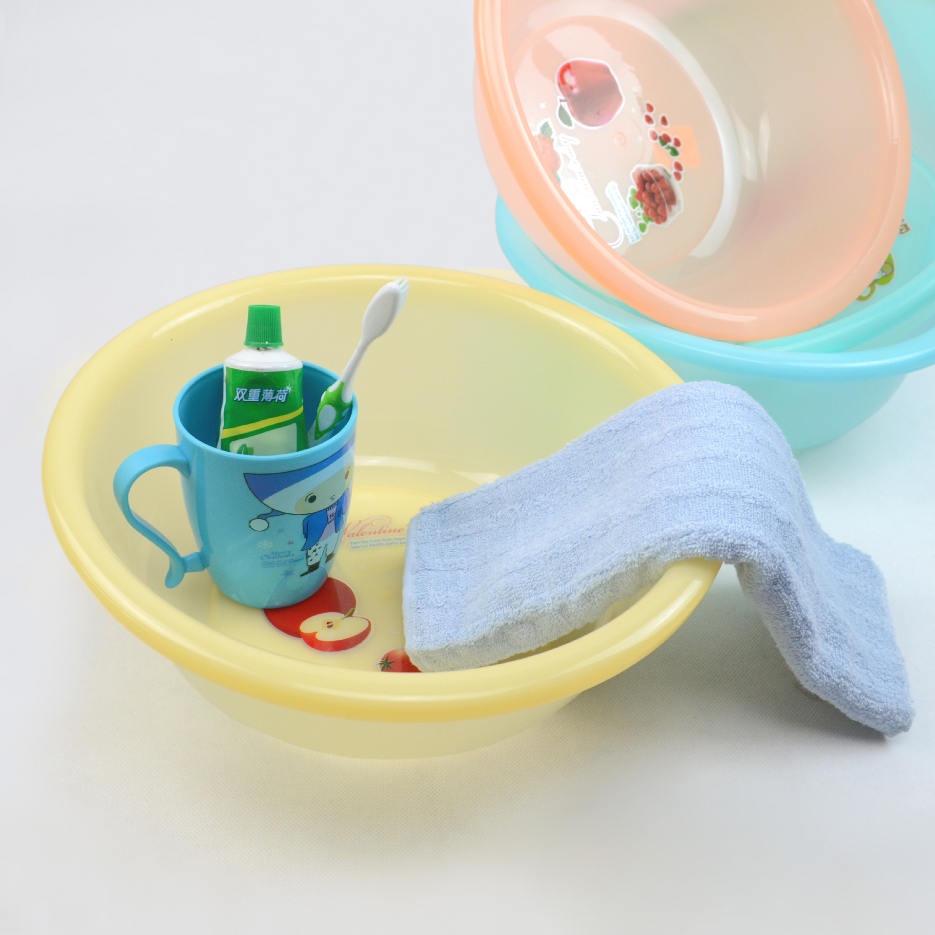 常规塑料脸盆 摔不破塑料盆 低压不碎面盆 江湖产品 地摊货源0112