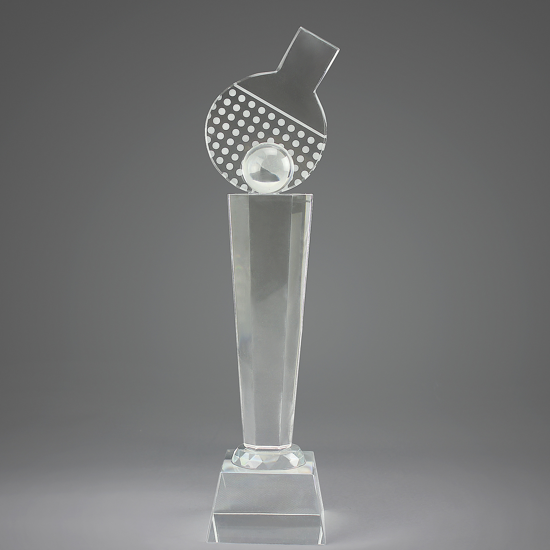 热销推荐水晶乒乓球奖杯 各种赛事奖杯奖牌 工艺礼品免费排版刻字