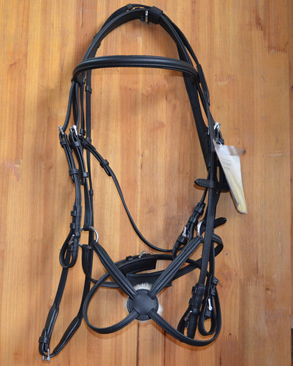 特价水勒 马具超市水勒缰 德国dt进口水勒缰 马术用品 全皮水勒缰