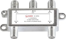 JASEN佳星 4功分 电视信号四功分器  四分配器JS-SP04