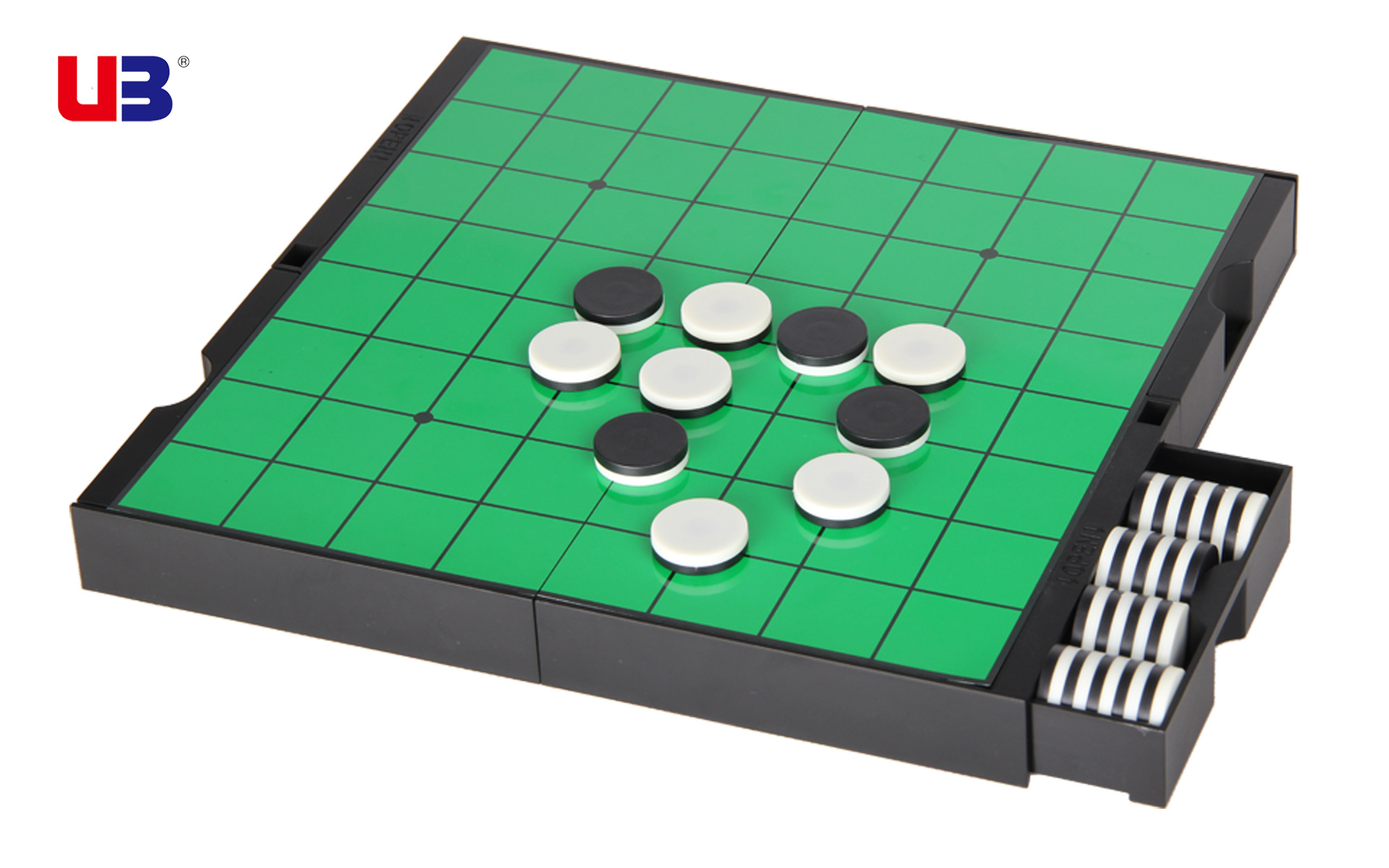友邦ub磁性折叠三合一国际象棋 翻转棋 黑白棋 游戏棋 益智棋类