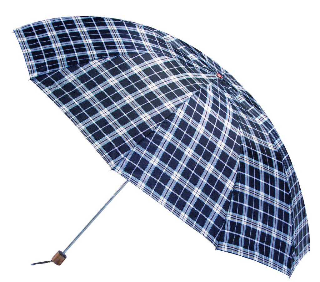 2016年新款天堂伞 3309e格 超大三折格子伞 加大加固雨伞