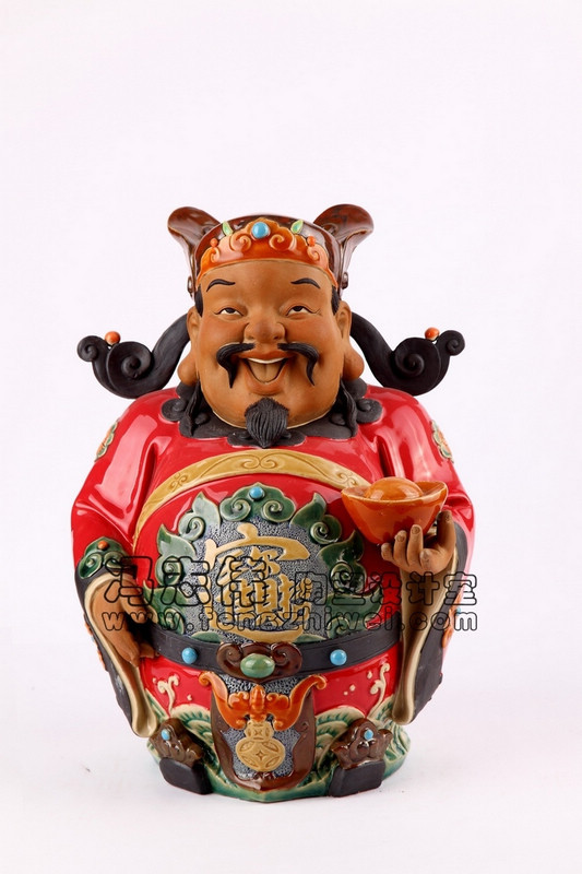 冯志伟陶塑-q版财神