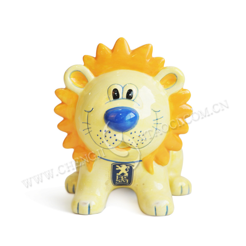 陶瓷狮子储蓄罐 lion存钱罐 狮子王储蓄罐 创意动物储钱罐