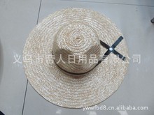 供应各种麦秆草帽 大沿帽 时尚平顶帽 遮阳帽 农用草帽等
