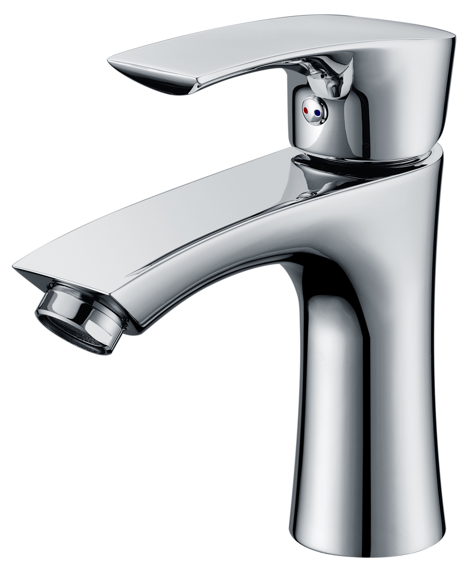 得多水暖 新款浴室面盆水龙头 全铜冷热水龙头 单孔旋转水槽龙头