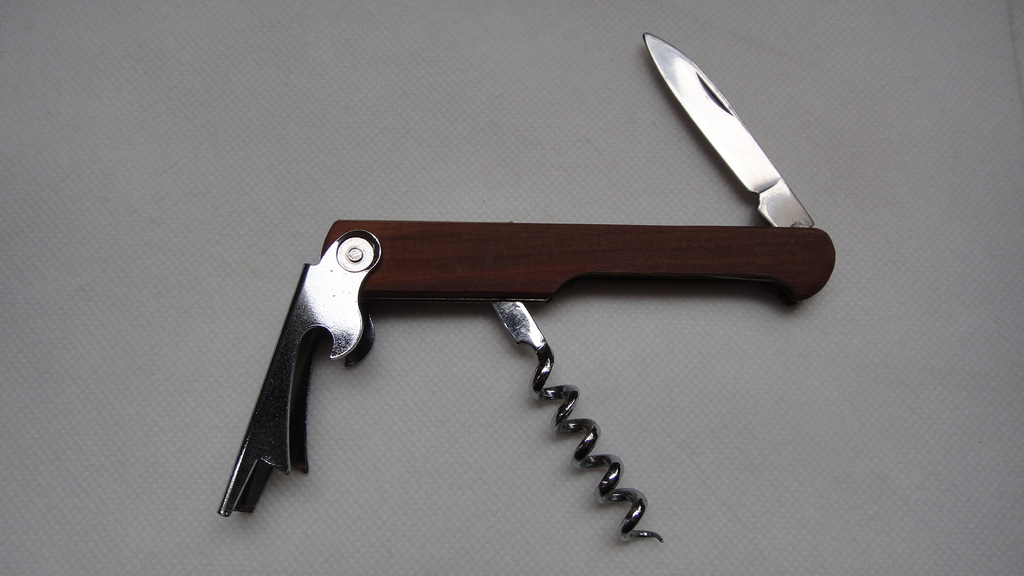 ks027红酒开瓶器丝钻启塞工具木柄启瓶器