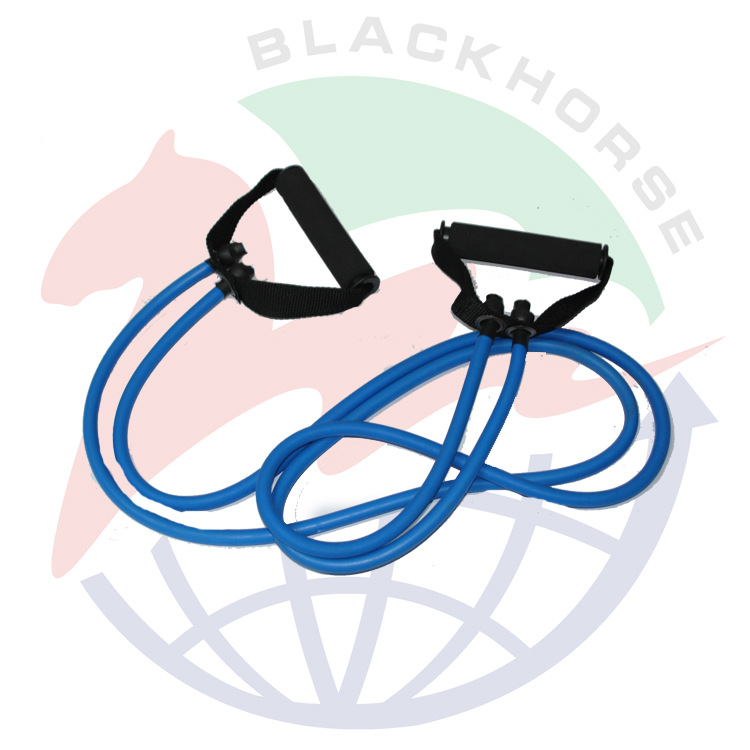 多功能家用双色拉力绳拉力器 一字弹簧拉力器 仰卧起坐脚踏拉力器