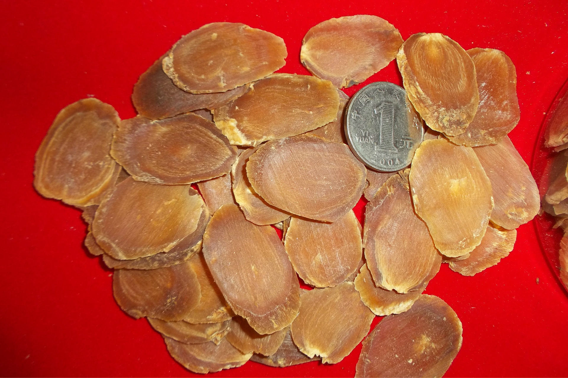 红参大片 东北特产人参根轻糖红参片 人参片 特干味浓-中国辣木交易网