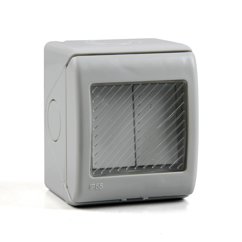 单控防水开关 sp-2gs 浴室专用墙壁开关 单路明装防水开关