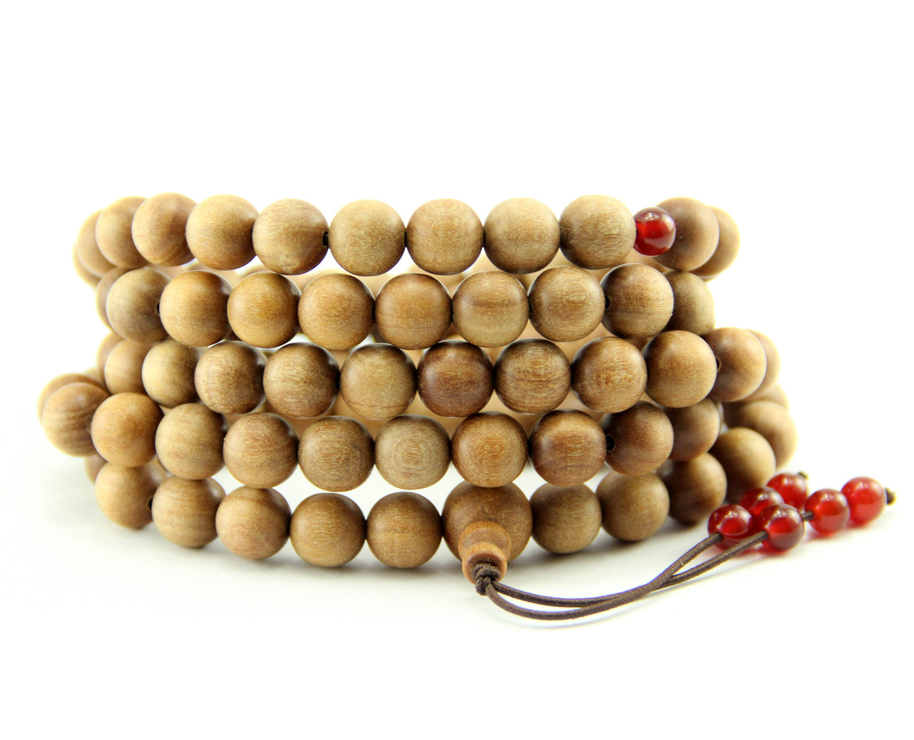 厂家供应108颗印度新东加老山檀香佛珠 6-10mm  老山檀香佛珠
