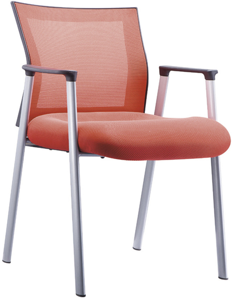 福金庄重扁管紫红四脚椅会议椅培训椅办公椅接待椅休闲椅盟