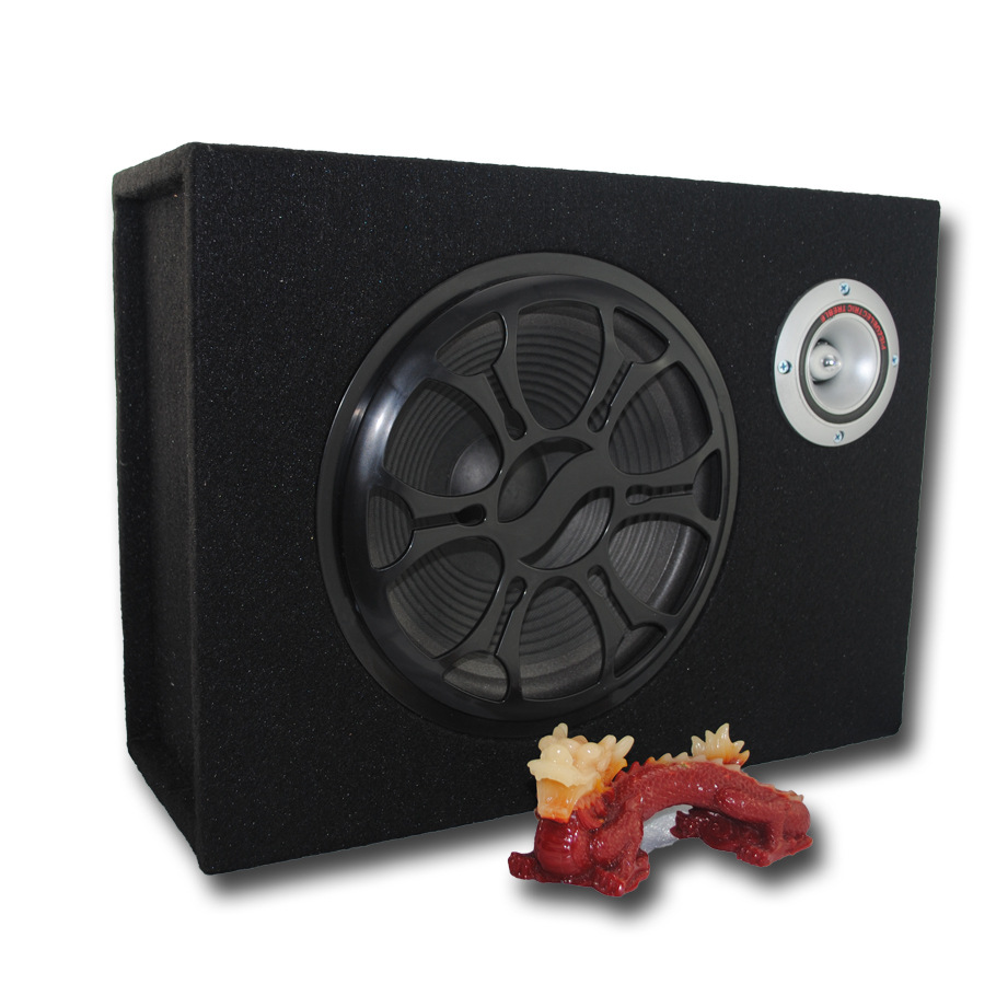 10寸方形车载低音炮 12v24v220v 可插入蓝牙 户外音箱 汽车音响