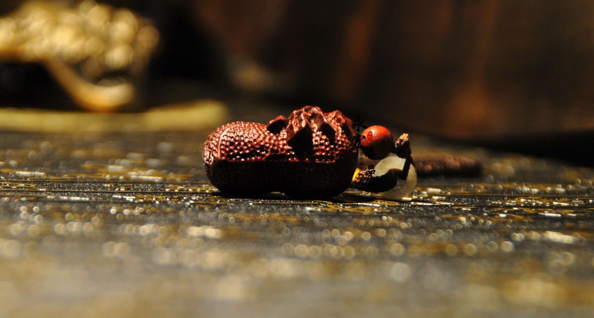 精品小叶紫檀花生手把件 落地生财多子多福 红木文玩 收藏品