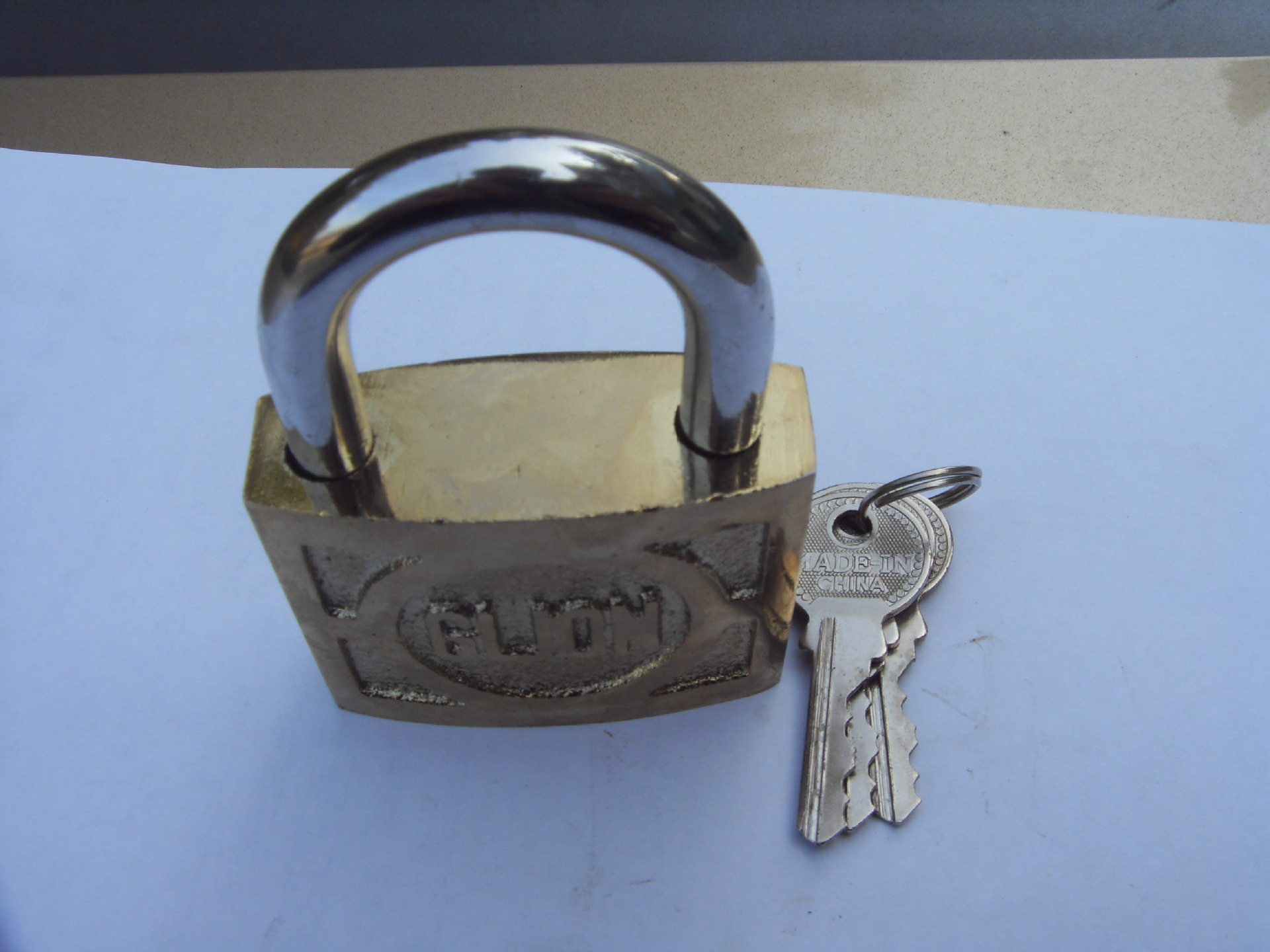 30mm精制银行专用铜锁,叶片钥匙,价格优惠.