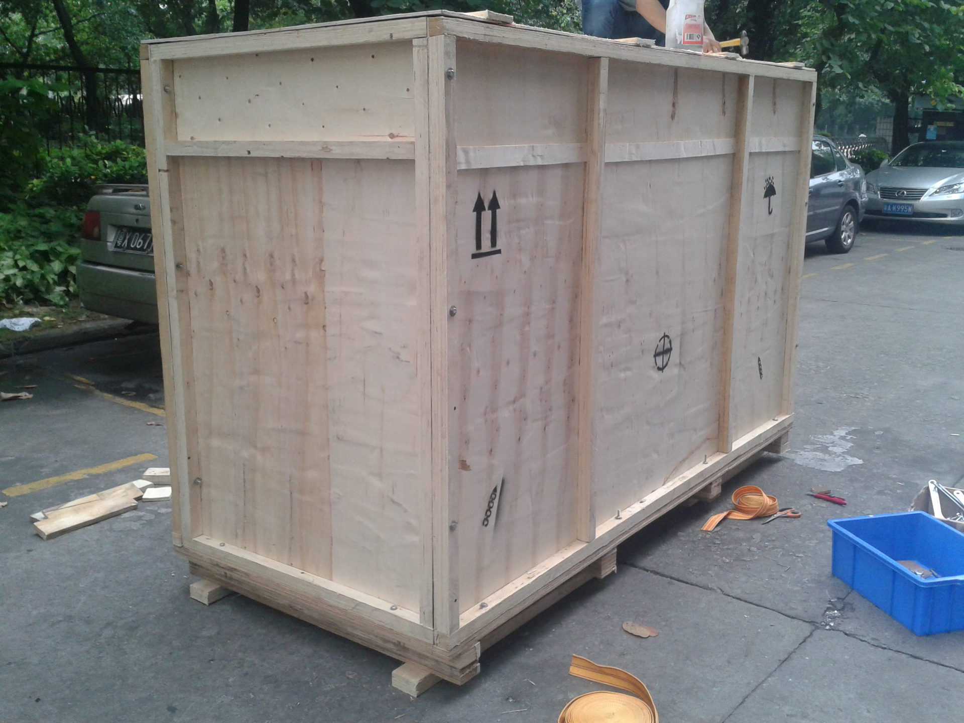 木箱,包装箱 出口免熏蒸胶合板实木熏蒸带ippc标识证书