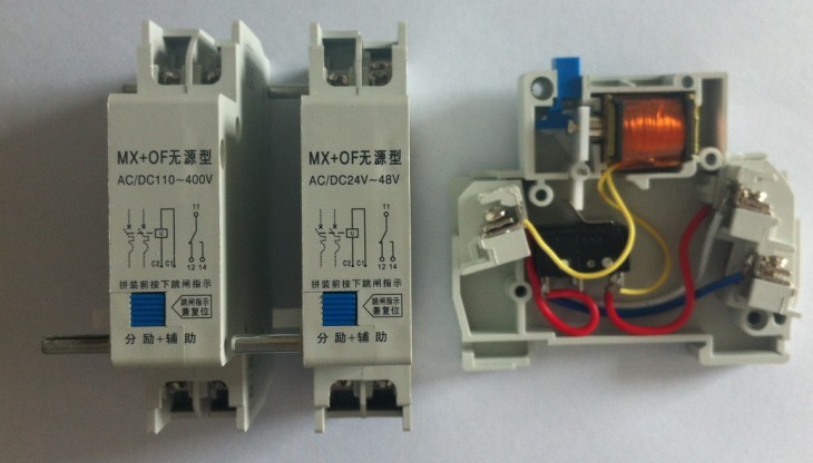 分励脱扣器辅助触点怎么接线